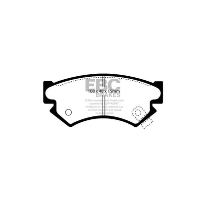 EBC DP822 Subaru Justy Ultimax Front Brake Pads 2 | ML Performance UK Car Parts