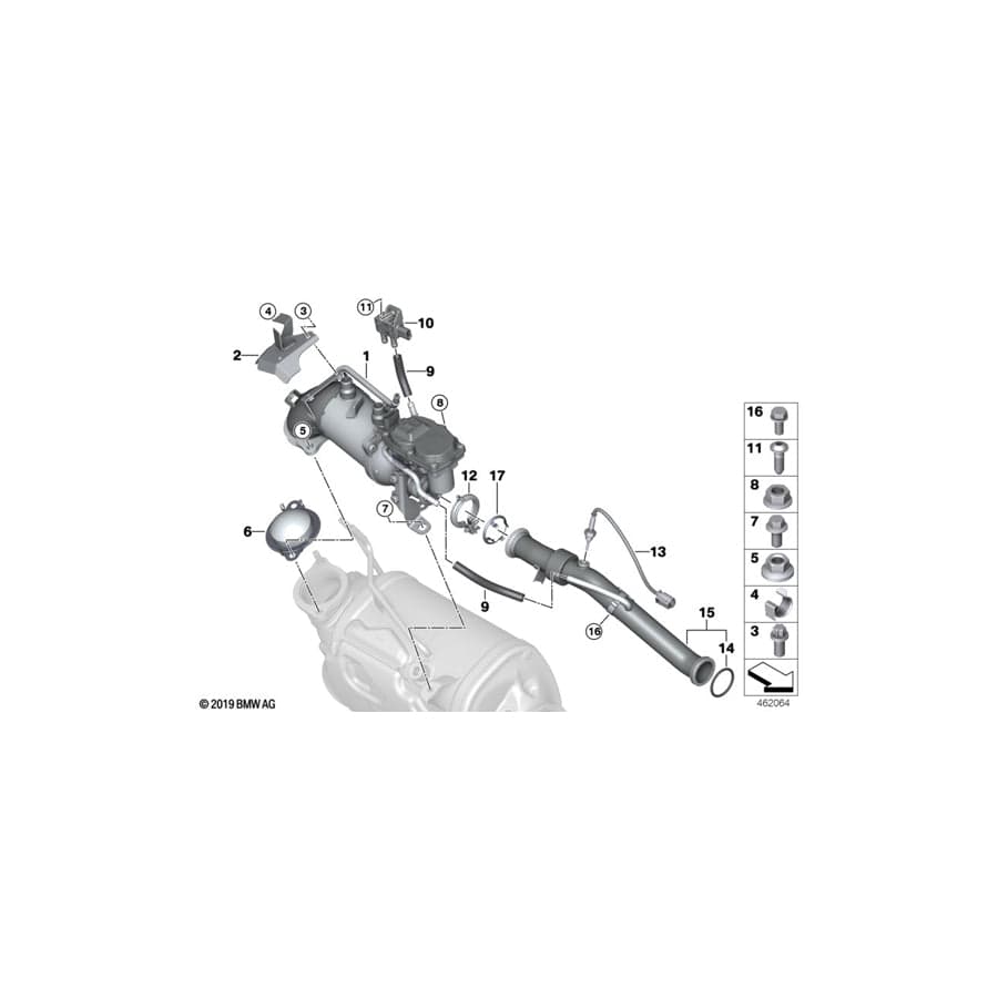 Genuine BMW 11718576481 G21 G05 G16 Gasket Steel (Inc. X5 30dX, 330dX & 530dX) | ML Performance UK Car Parts