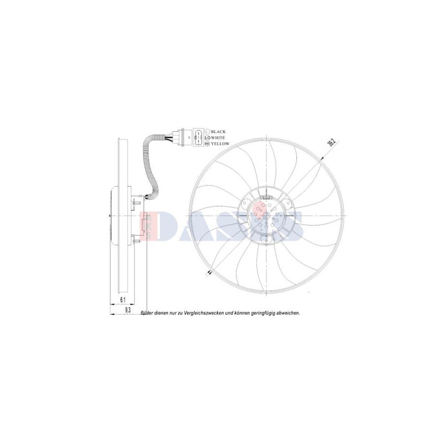 AKS Dasis 048116N Fan, Radiator | ML Performance UK