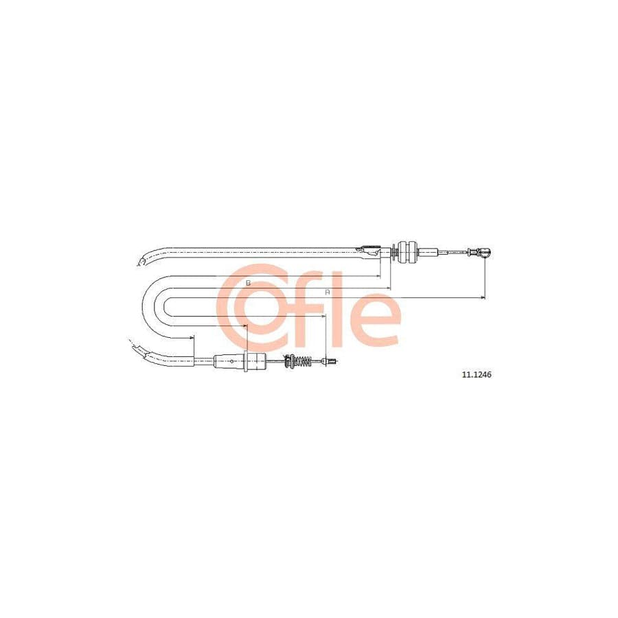 Cofle 92.11.1246 Throttle Cable