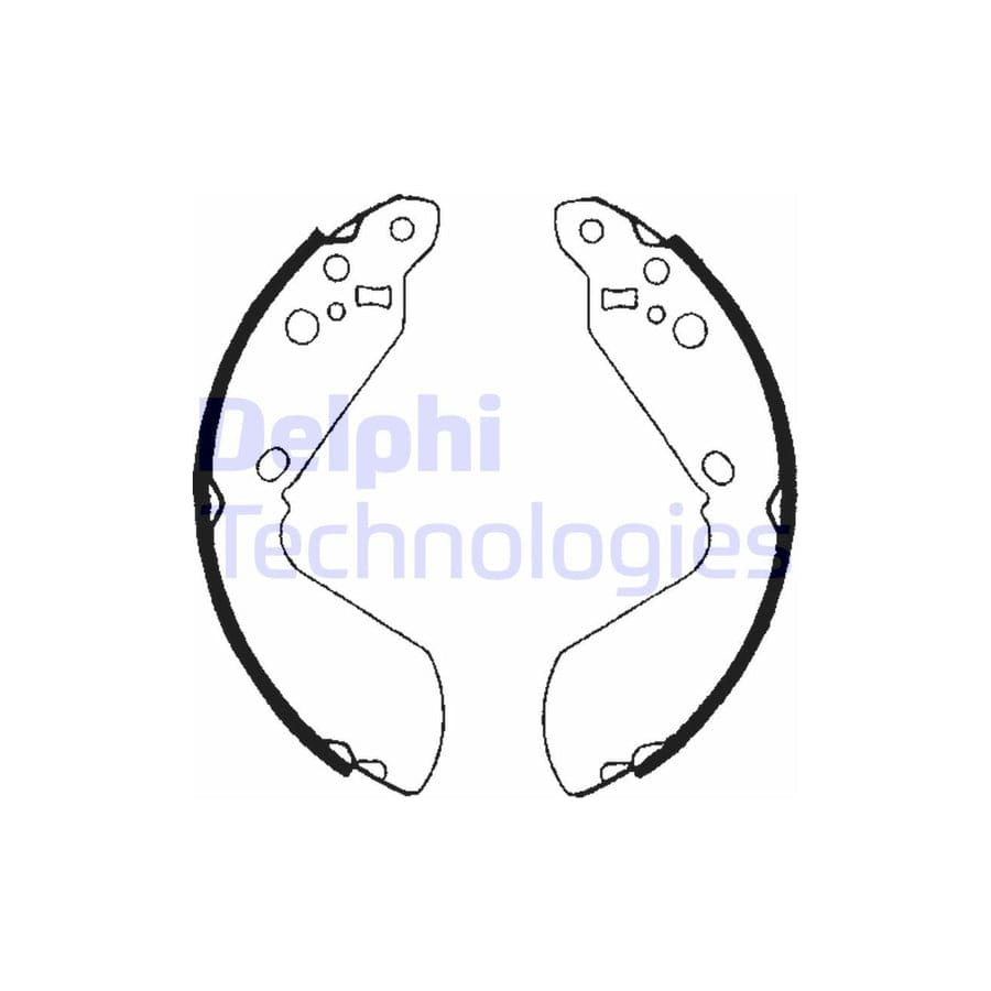 Delphi Ls1651 Brake Shoe Set