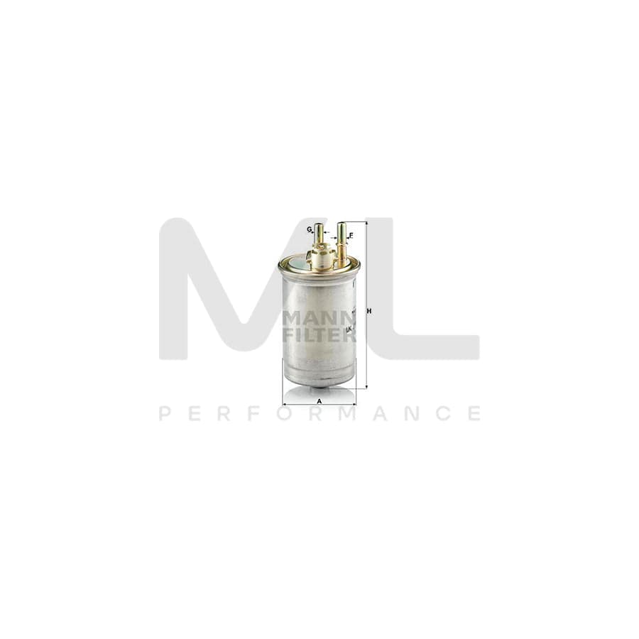 MANN-FILTER WK 853/7 Fuel filter In-Line Filter | ML Performance Car Parts