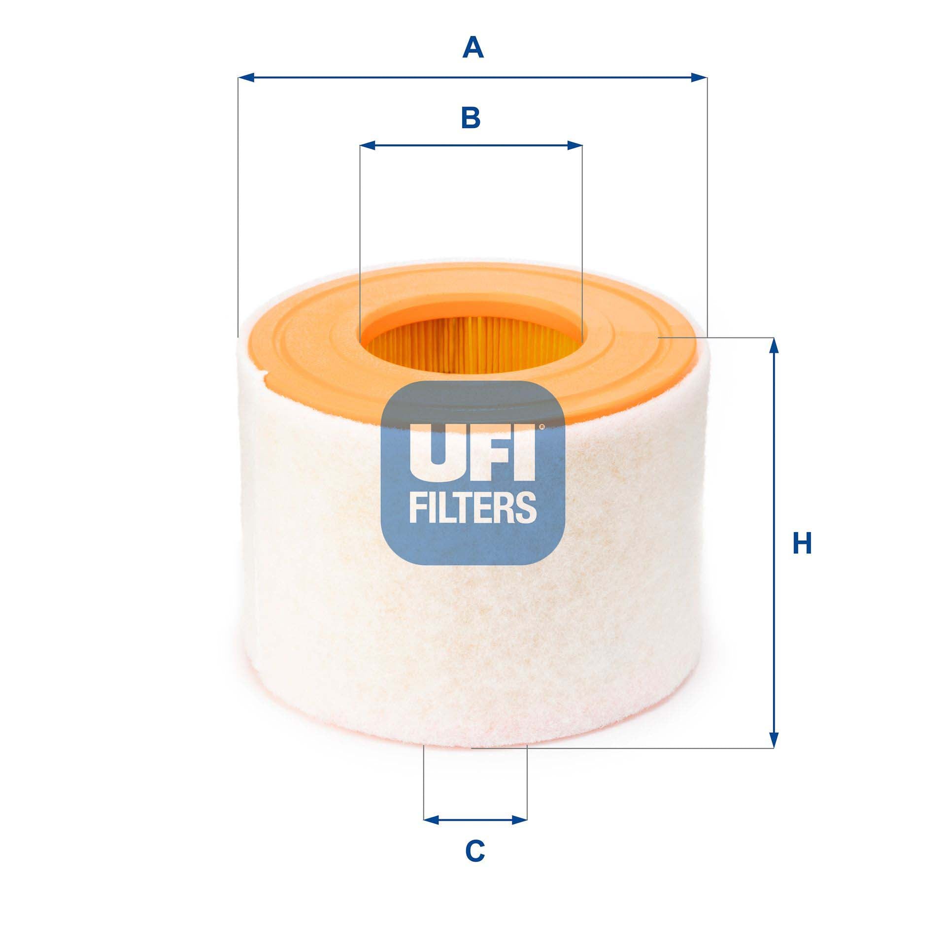 UFI 27.184.00 Air Filter For Mazda 323