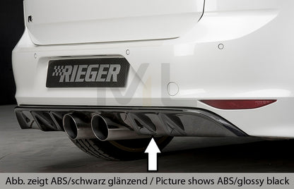 Rieger 00099275 VW Mk7 Golf R Rear Diffuser 1 | ML Performance UK Car Parts