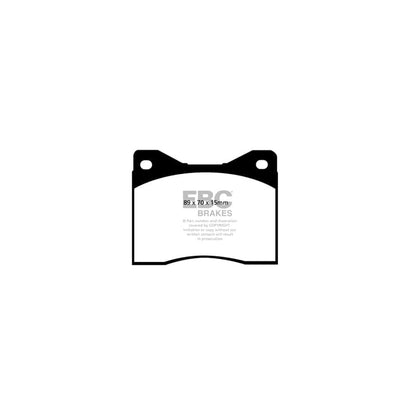 EBC PD03KF161 BMW 1800 Yellowstuff Front Brake Pad & Plain Disc Kit 2 | ML Performance UK Car Parts