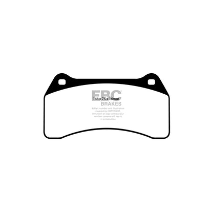 EBC DP31462C Daimler Jaguar Redstuff Front Brake Pads - Brembo Caliper (Inc. Super Eight, Super V8, S-Type, XJR) 2 | ML Performance UK Car Parts