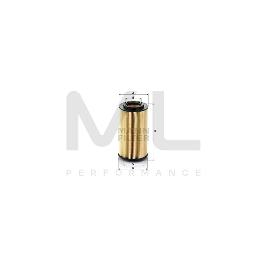 MANN-FILTER HU 824 x Oil Filter with seal, Filter Insert | ML Performance Car Parts