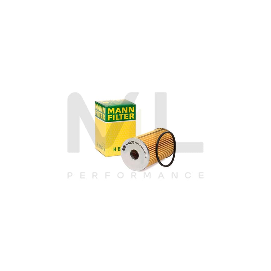 MANN-FILTER H 820/3 x Oil Filter with seal, Filter Insert | ML Performance Car Parts