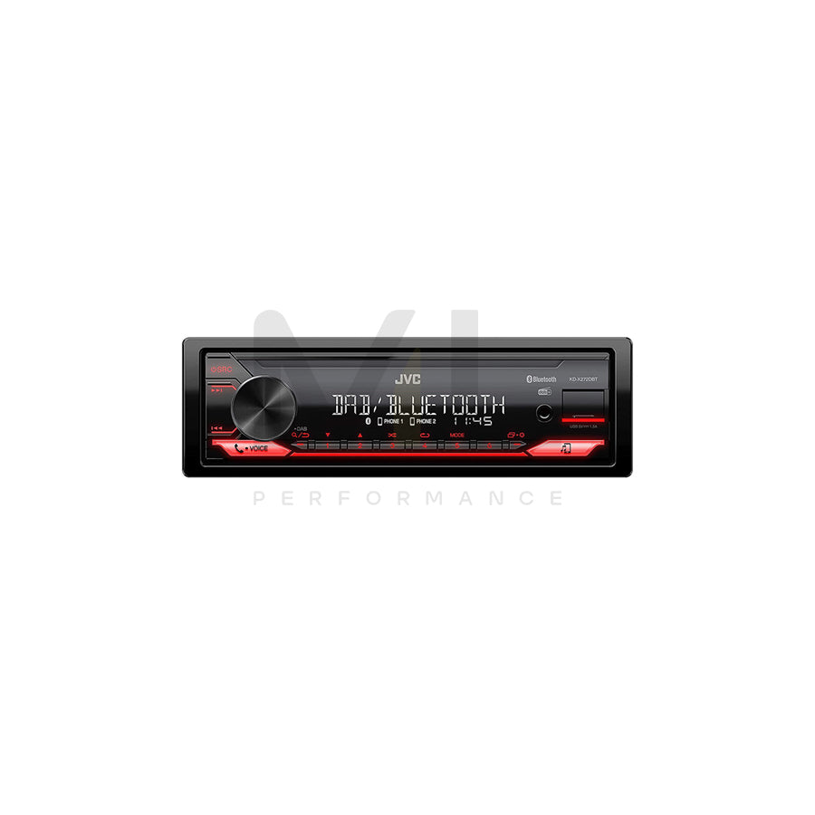 JVC KD-X272DBT Car stereo 1 DIN, 12V, FLAC, MP3, WAV, WMA | ML Performance Car Parts