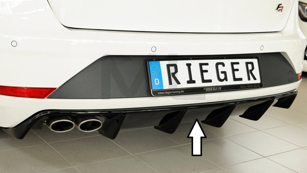 Rieger 00088134 SEAT 5F Leon FR Rear Diffuser 1 | ML Performance UK Car Parts