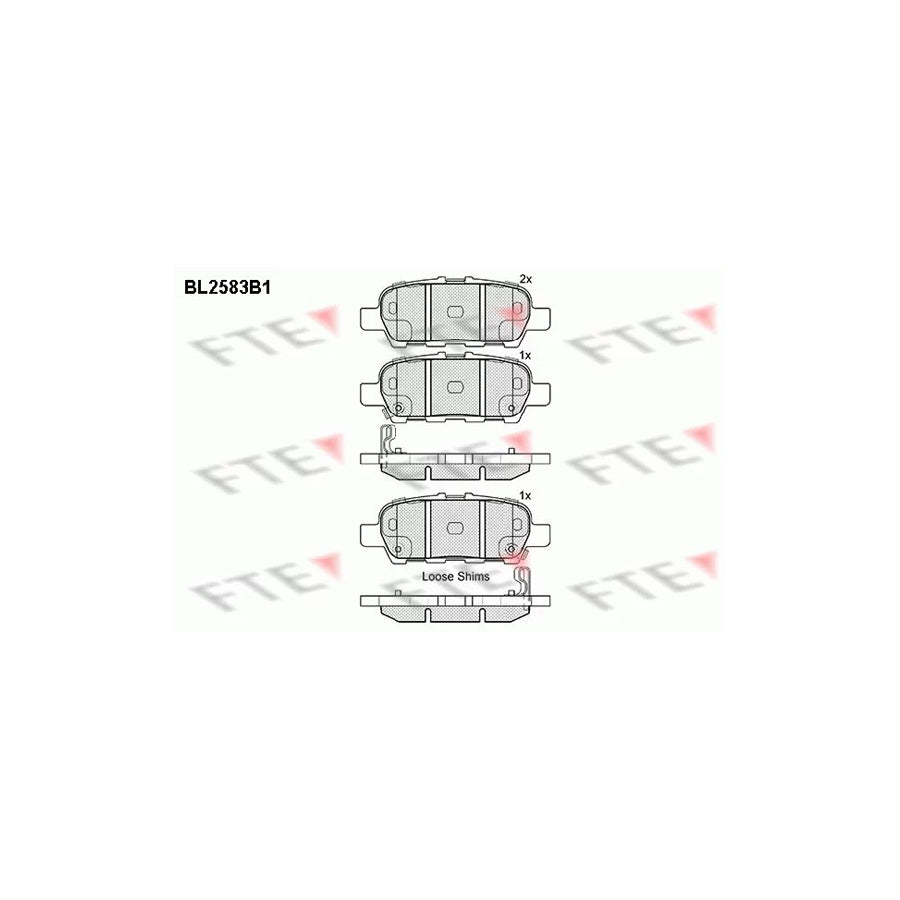 Fte BL2583B1 Brake Pad Set | ML Performance UK Car Parts