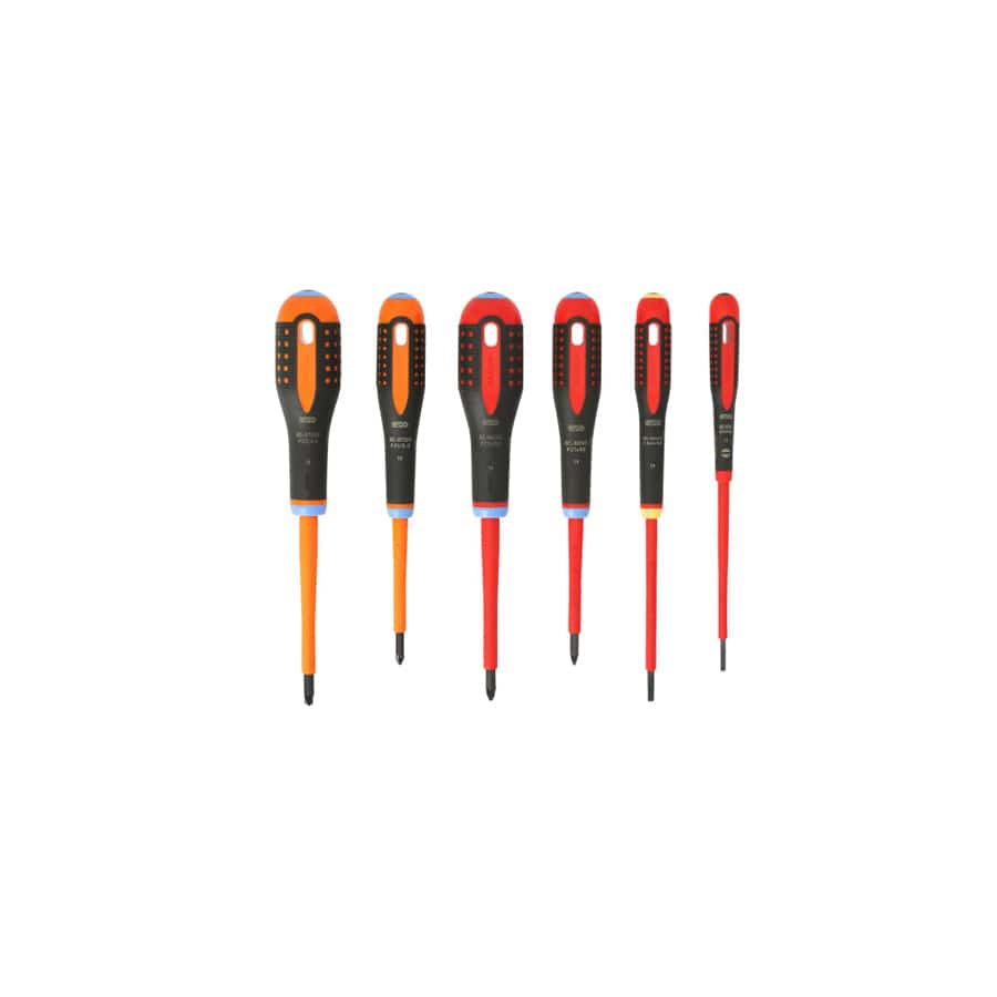 Bahco BAH9884S BE-9884S ERGO VDE Insulated Screwdriver Set, 6 Piece | ML Performance UK