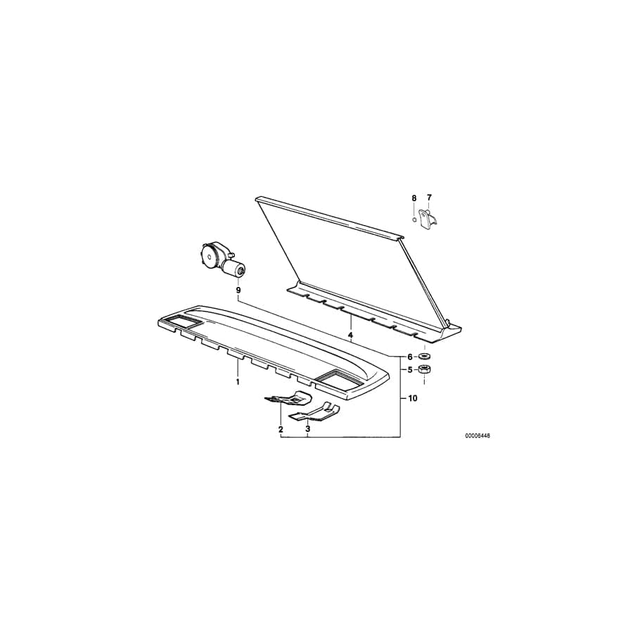 Genuine BMW 51461975479 E32 Support For Sun Blind BEIGE (Inc. 735i, 750iL & 730i) | ML Performance UK Car Parts