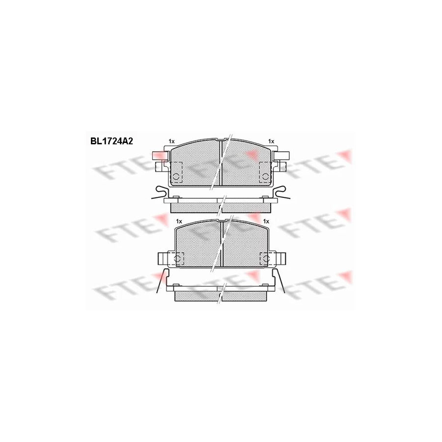 Fte BL1724A2 Brake Pad Set For Isuzu Campo / Faster (Kb) | ML Performance UK Car Parts