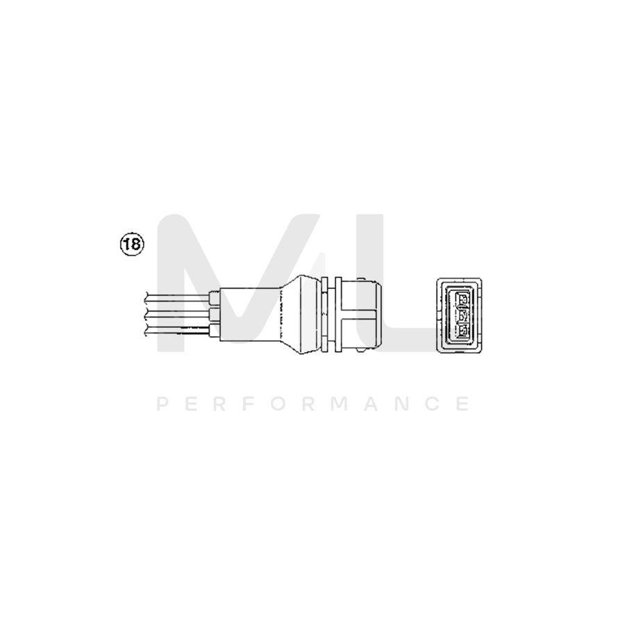 NTK Lambda Sensor / O2 Sensor (NGK 1848) - OZA446-E15 | ML Car Parts UK | ML Performance