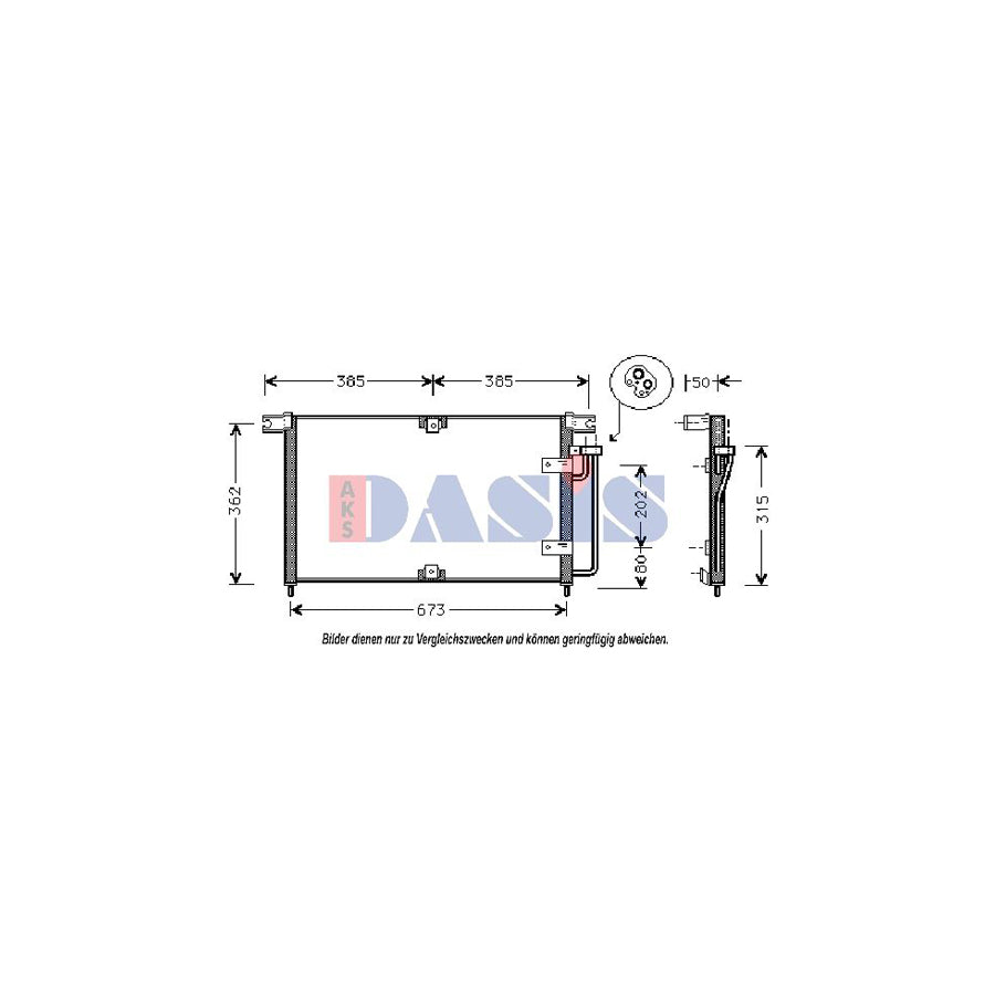 AKS Dasis 512009N Air Conditioning Condenser For Ssangyong Korando | ML Performance UK