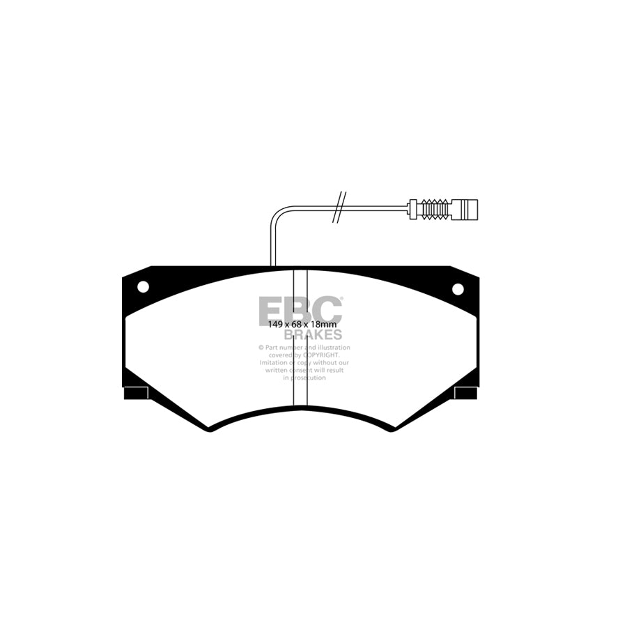 EBC DP786 Mercedes-Benz W463 Ultimax Front Brake Pads - Bosch/ATE Caliper 2 | ML Performance UK Car Parts