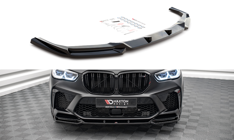 Maxton Design BM-X5M-05-FD2T Front Splitter V.2 BMW X5 M F95 | ML Performance UK Car Parts