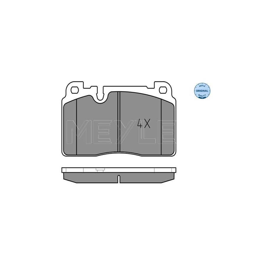 Meyle 025 256 4316 Brake Pad Set For Audi Q5 (8Rb)