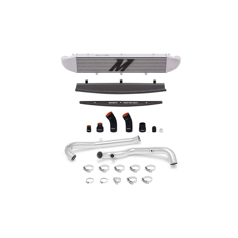 Mishimoto MMINT-FIST-14KPSL 2014-2016 Ford Fiesta ST 1.6L Front Mount Intercooler (Silver) Kit w/ Pipes (Silver)