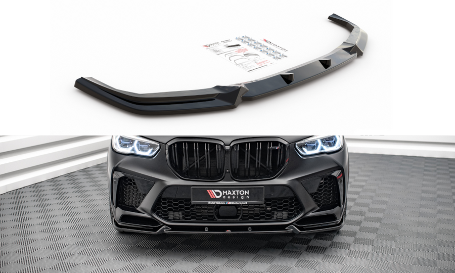 Maxton Design BM-X5M-05-FD1T Front Splitter V.1 BMW X5 M F95 | ML Performance UK Car Parts