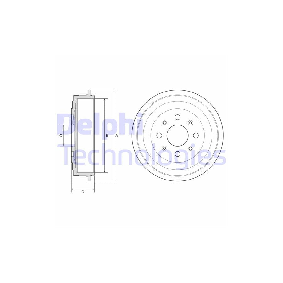 Delphi Bf619 Brake Drum