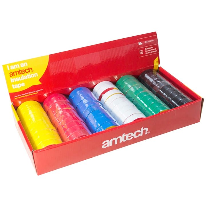 Amtech 60pcs. Insulation Tape - Assorted Colours | ML Performance DIY & Power Tools