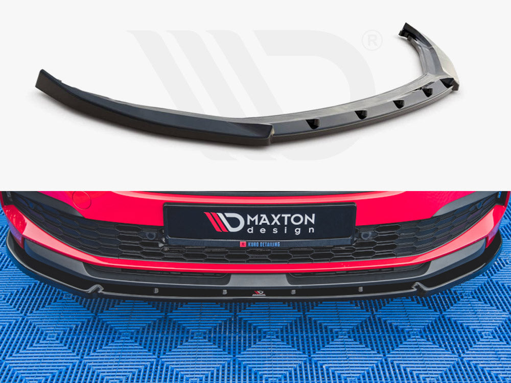 Maxton Design SK-KM-1-FD2T Front Splitter V2 Skoda Kamiq (2019-) | ML Performance UK Car Parts