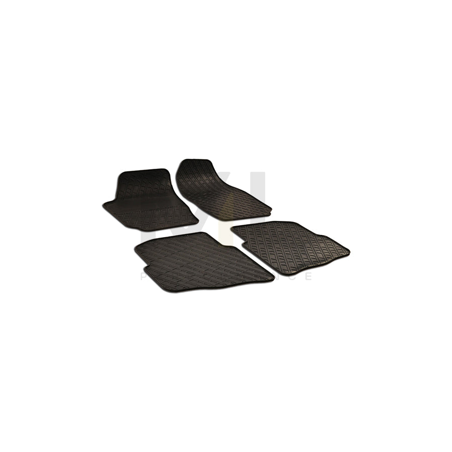 WALSER Tailored 50493 Floor mat set for SKODA FABIA Elastomer, Front and Rear, Quantity: 4, Black | ML Performance Car Parts