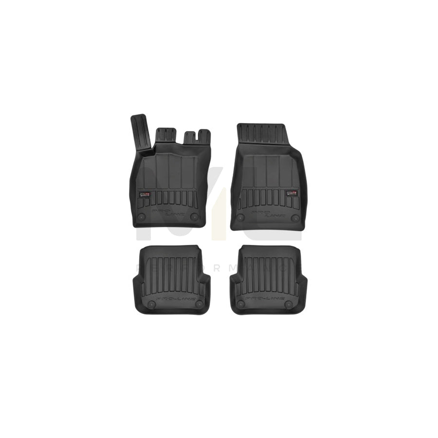 FROGUM 3D408852 Floor mat set for AUDI A6 Elastomer, Front and Rear, Quantity: 4, Black | ML Performance Car Parts