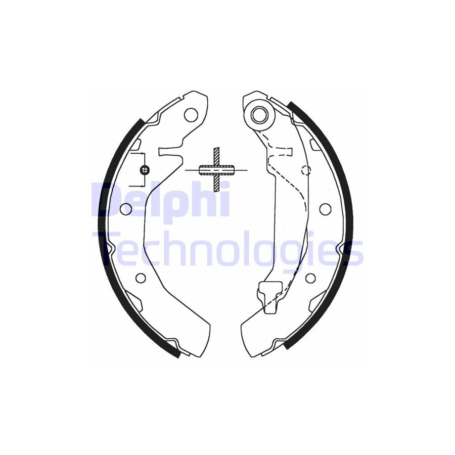 Delphi Ls1821 Brake Shoe Set