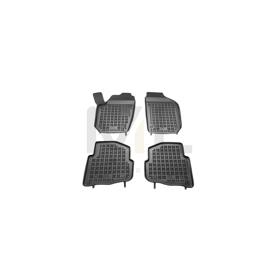 REZAW PLAST Tailored 200203 Floor mat set Elastomer, Front and Rear, Quantity: 4, Black | ML Performance Car Parts