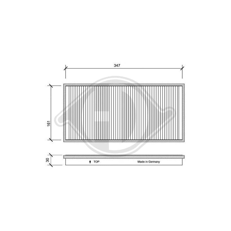 DIEDERICHS DCI1041 Pollen Filter | ML Performance UK Car Parts