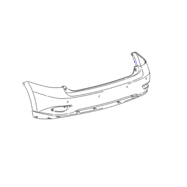 Genuine Lexus 52159-48920 RX Phase 3 Rear Bumper Cover