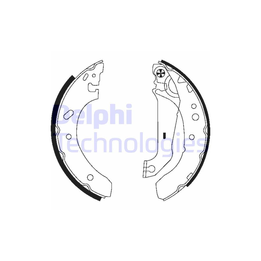 Delphi Ls1783 Brake Shoe Set