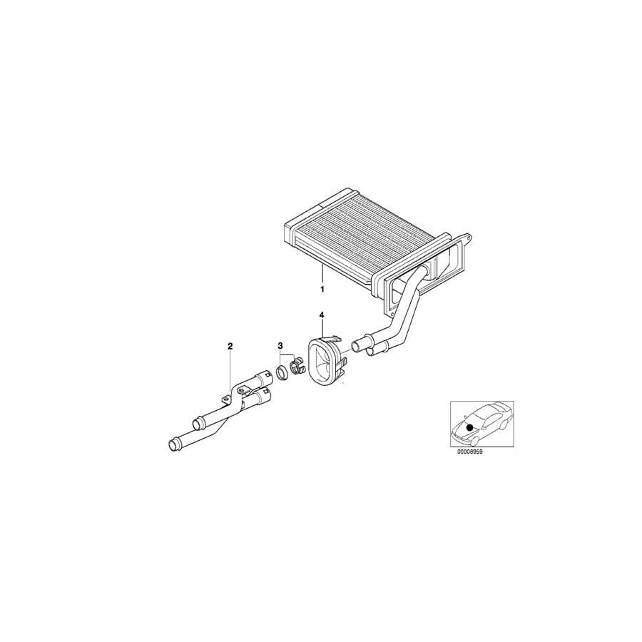 Genuine BMW 64118385272 E52 Set Pipe (Inc. ALPINA V8 & Z8) | ML Performance UK Car Parts