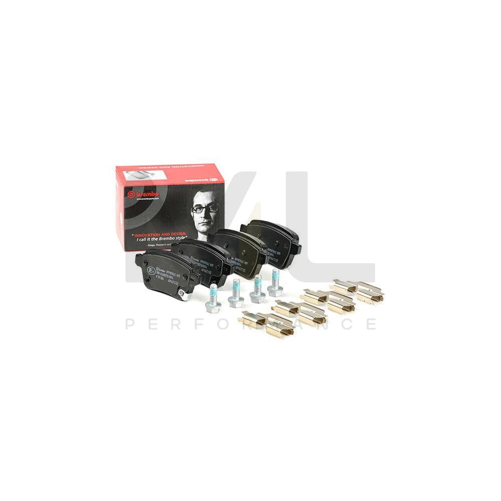 Brembo P 59 086 Brake Pad Set With Acoustic Wear Warning, With Brake Caliper Screws | ML Performance Car Parts