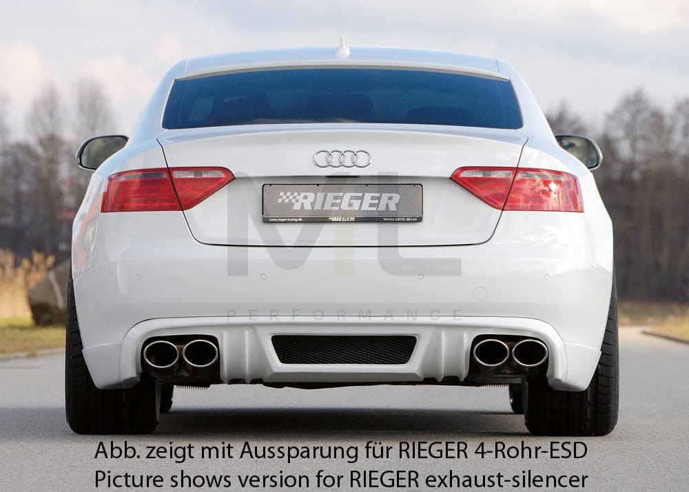 Rieger 00055424 Audi B8 B81 A5 Rear Diffuser 2 | ML Performance UK Car Parts