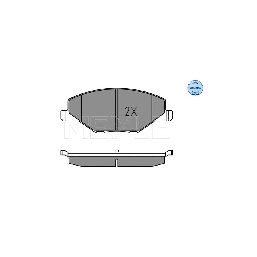 Meyle 025 256 8118 Brake Pad Set