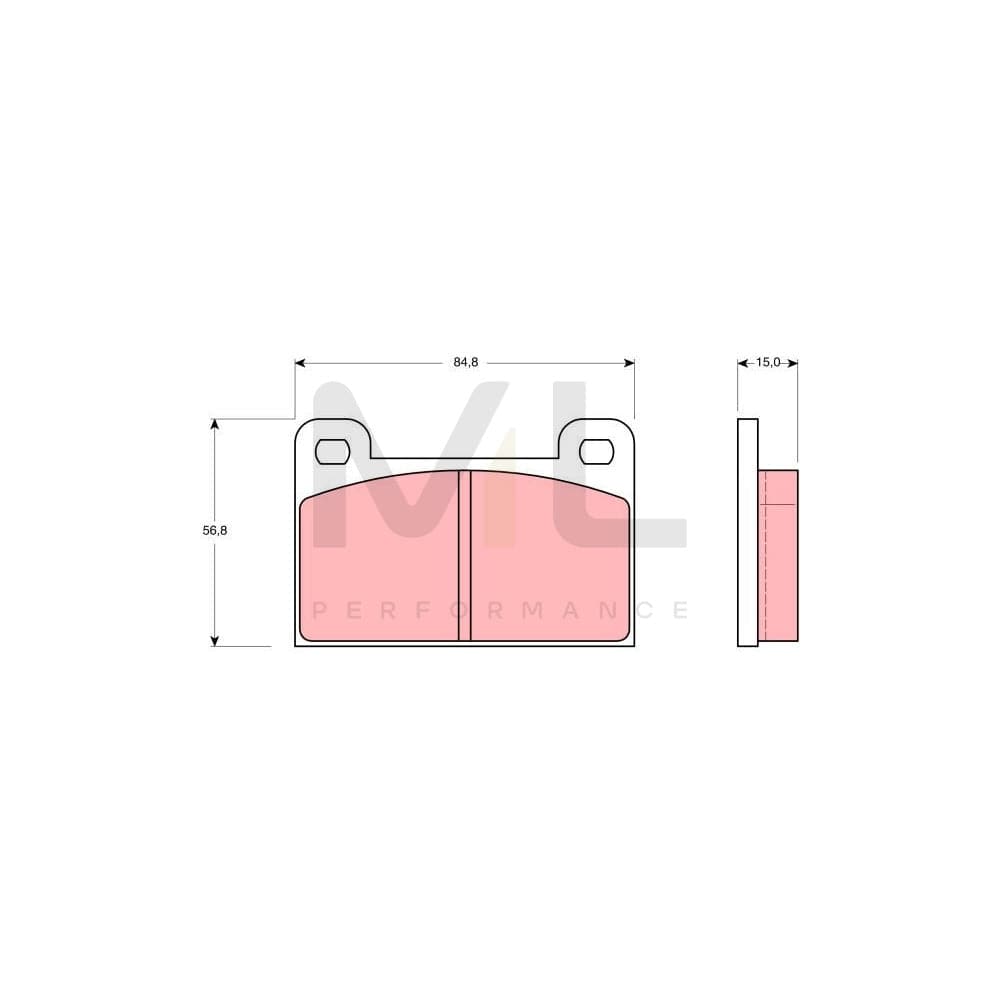 TRW Gdb939 Brake Pad Set Not Prepared For Wear Indicator | ML Performance Car Parts