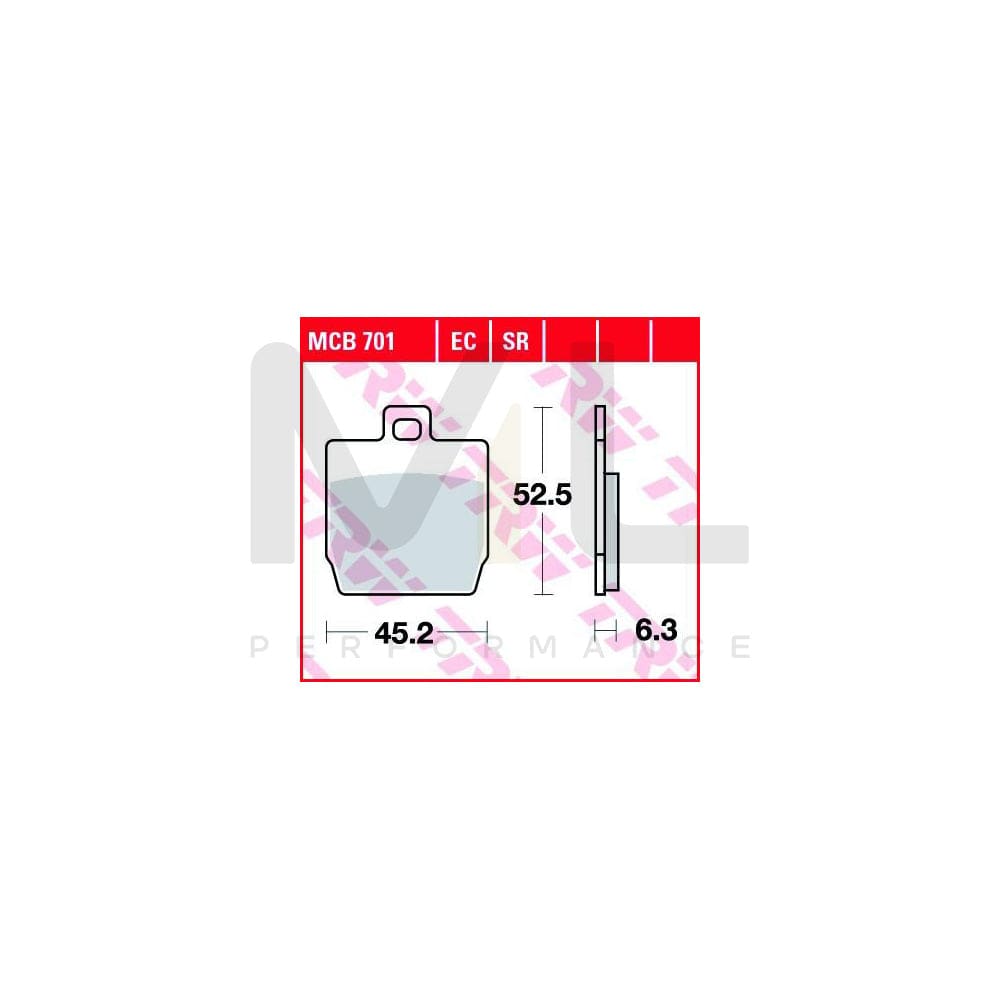 TRW Organic Allround Mcb701 Brake Pad Set | ML Performance Car Parts