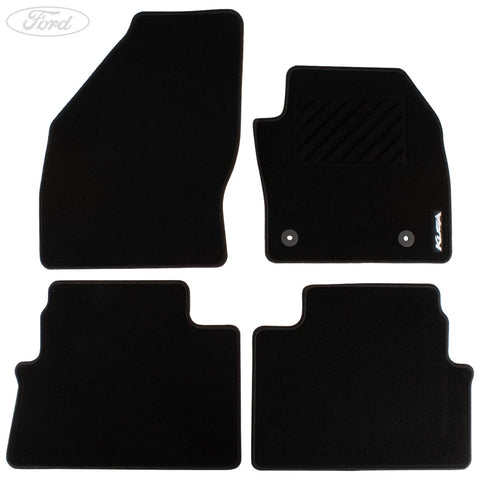 GENUINE FORD 1758724 KUGA CARPET FLOOR MATS FRONT AND REAR, BLACK | ML Performance UK