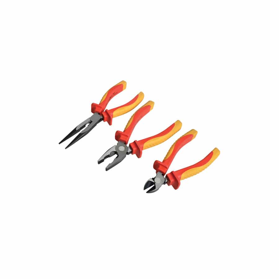 Faithfull FAIPLVDESET VDE Pliers Set with Pouch, 3 Piece | ML Performance UK