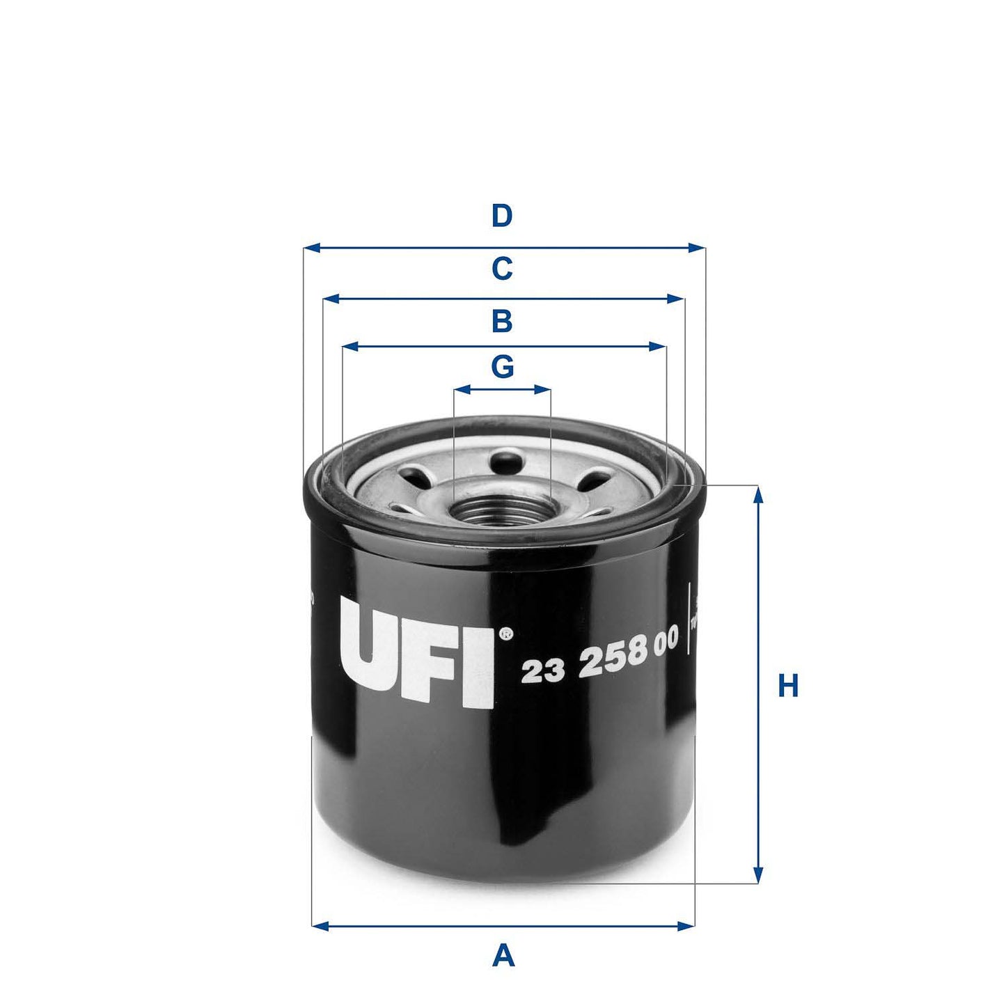 UFI 23.258.00 Oil Filter