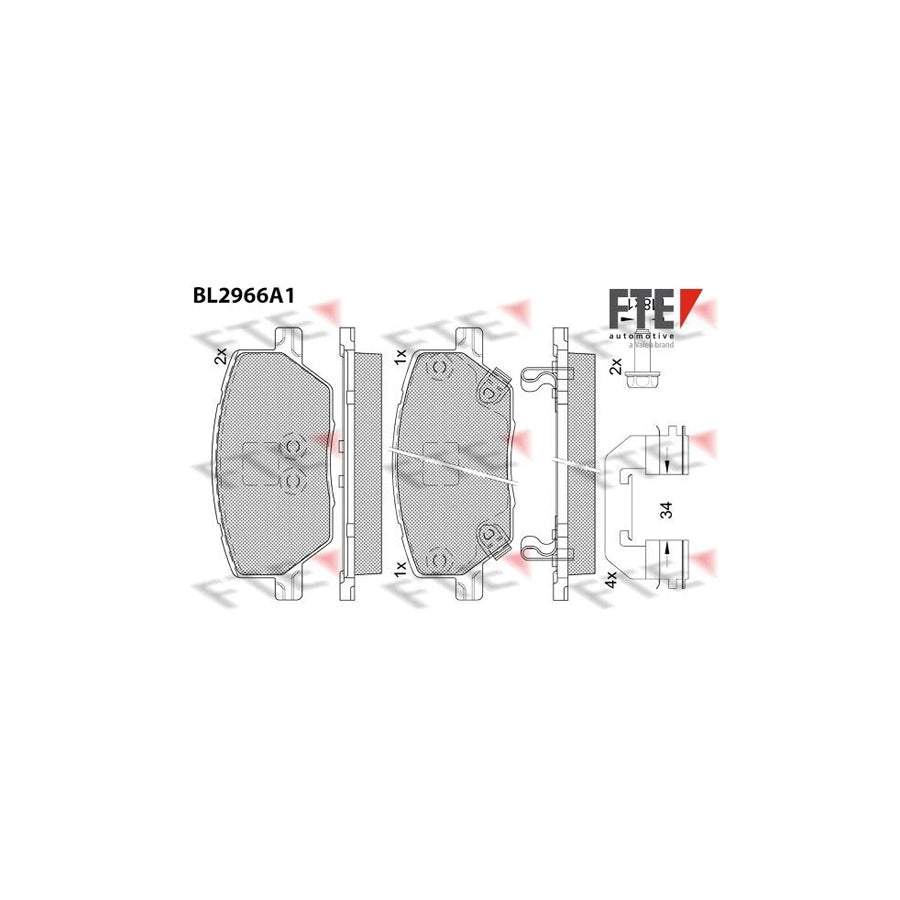 Fte 9011210 Brake Pad Set | ML Performance UK Car Parts