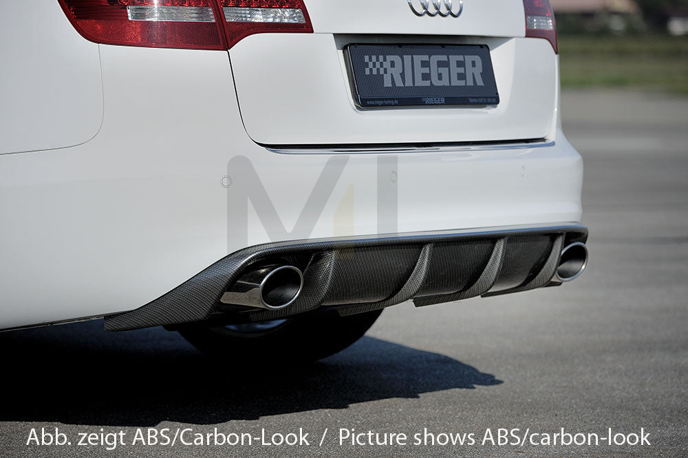 Rieger 00055335 Audi 4F A6 Rear Diffuser 3 | ML Performance UK Car Parts