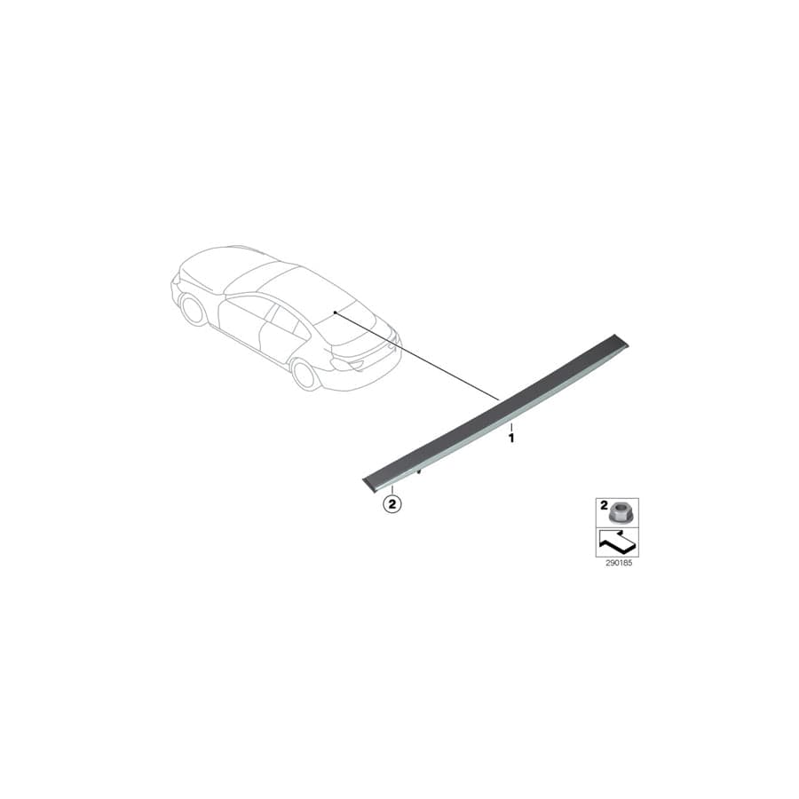 Genuine BMW 63257988860 F06 Chmsl, Primed (Inc. ALPINA B6, 640d & M6) | ML Performance UK Car Parts