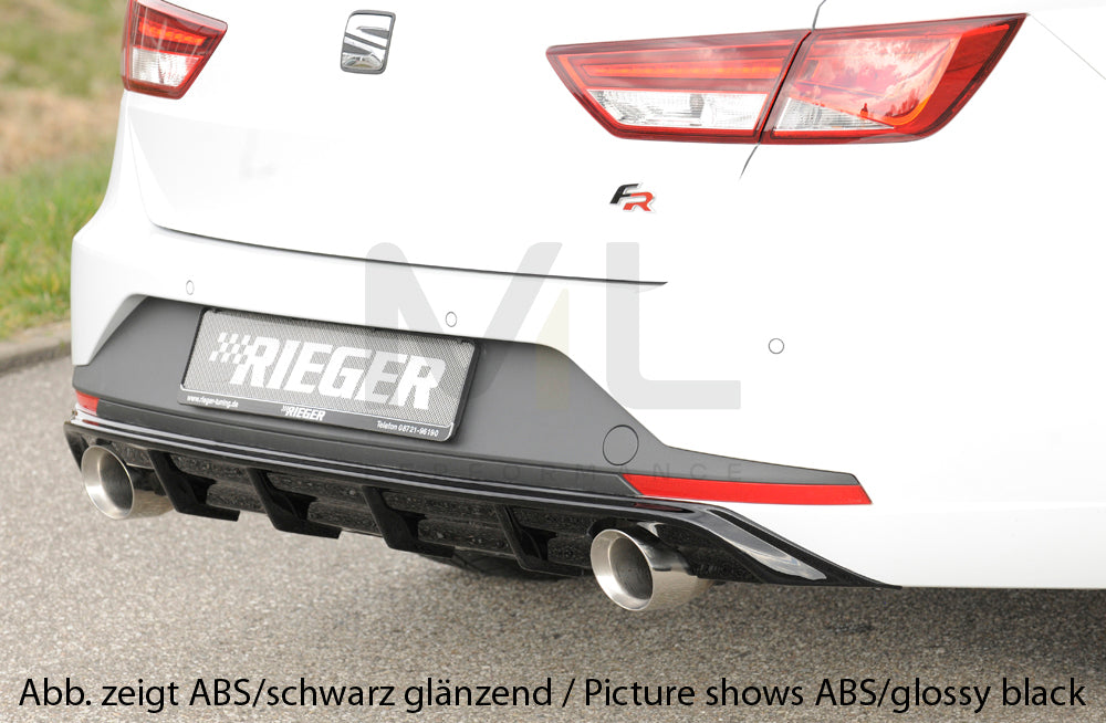 Rieger 00027021 SEAT 5F Leon FR Rear Diffuser 1 | ML Performance UK Car Parts