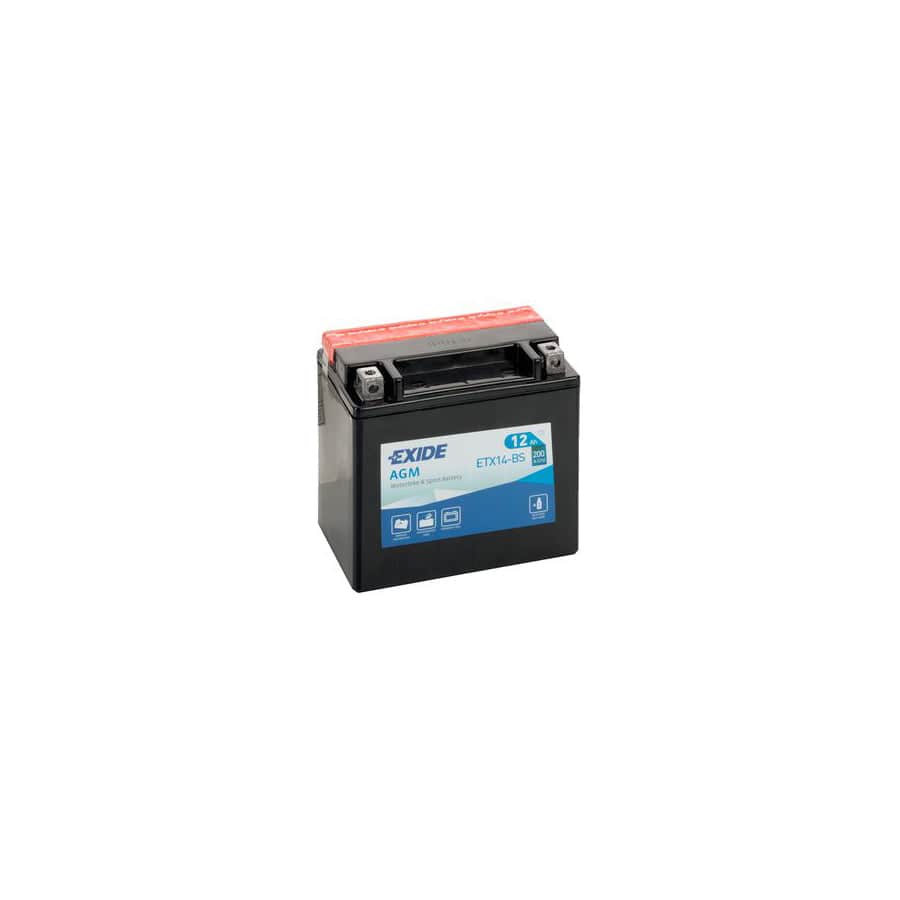 Exide ETX14-BS 12V Motorcycle Battery | ML Performance UK Car Parts