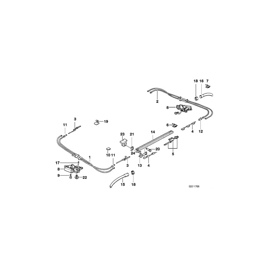 Genuine BMW 54128120913 E34 Rubber Grommet (Inc. 525ix, 525td & 518i) | ML Performance UK Car Parts